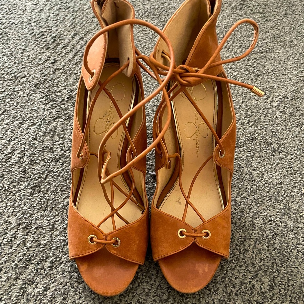 Jessica Simpson lace-up heels